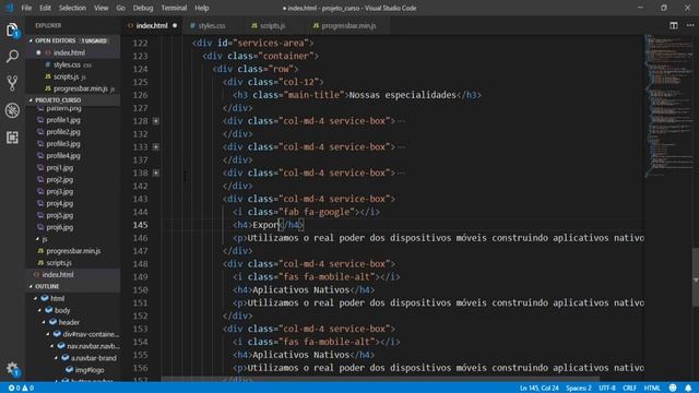 Curso Bootstrap #06: Criando seção de especialidades (container, row, grid e icons) смотреть онлайн