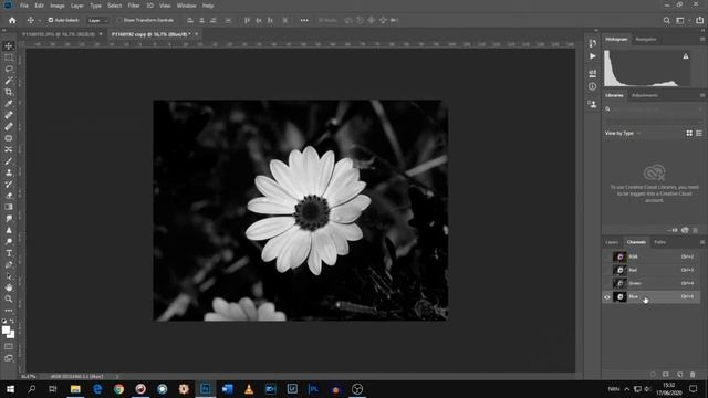 How to Convert a Channel Into a Layer in Photoshop for Black and White conversion. смотреть онлайн