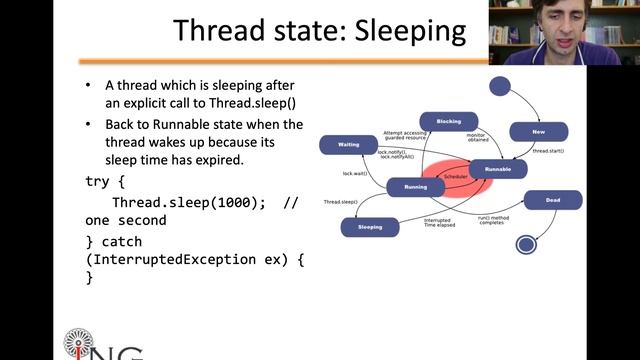 JAVA: Stati e ciclo di vita di un Thread (M08-E04) смотреть онлайн