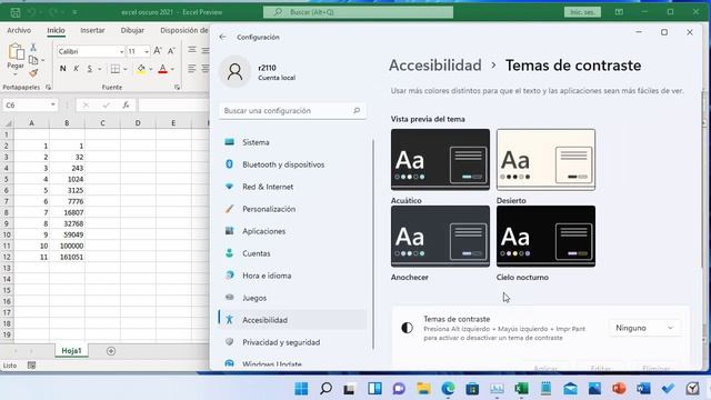 poner excel oscuro en windows 11 смотреть онлайн