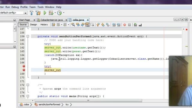 Membuat Chat Client Server Menggunakan Java pada Netbeans Part 2(2/5) смотреть онлайн