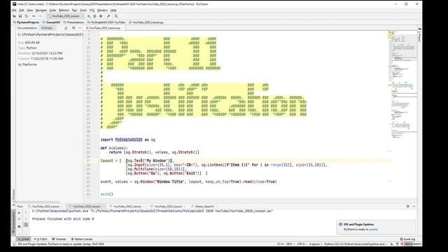 PySimpleGUI 2020 Part 11 - Justification (a little outdated) EXPERIMENTAL FASTER VERSION смотреть онлайн