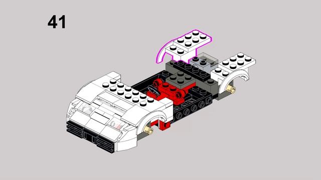 76908 Bugatti EB 110 - Lego Speed Champions Alternative MOC Tutorial смотреть онлайн