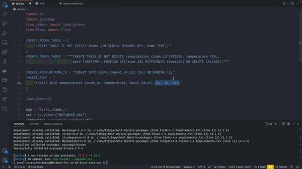 Build your first REST API with Flask and PostgreSQL
