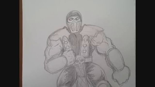 Mortal Kombat Scorpion Practice Drawing смотреть онлайн