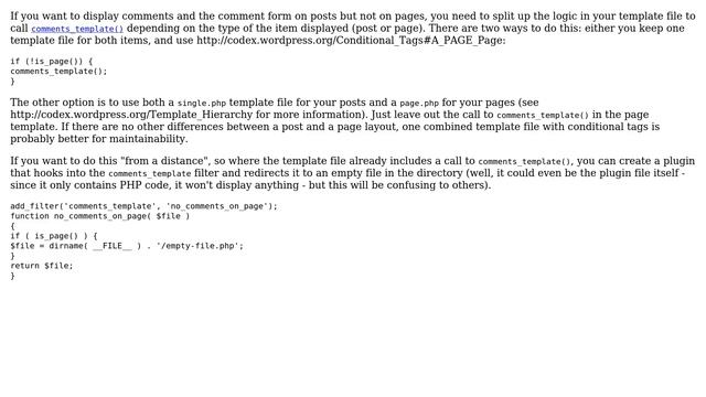 Wordpress: How to remove comment section from page only , not from posts pages? (3 Solutions!!) смотреть онлайн