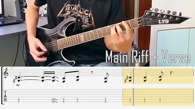 METALLICA - Murder One Full Guitar Lesson w/ TABS смотреть онлайн