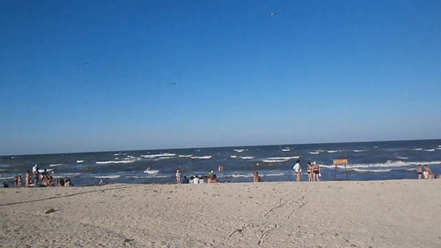 обзор пляжа в Счастливцево смотреть онлайн