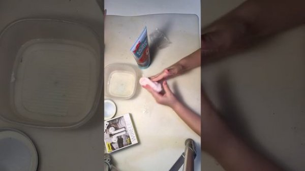 Слайм из мягкого пластилина