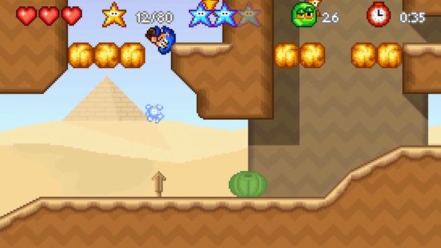Bloo Kid 2 Level 2-3 All Bloo Stars смотреть онлайн