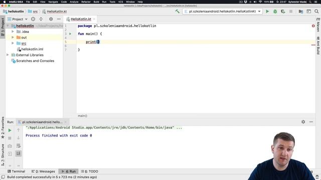 Kurs Kotlin 102: Hello world i narzędzia смотреть онлайн