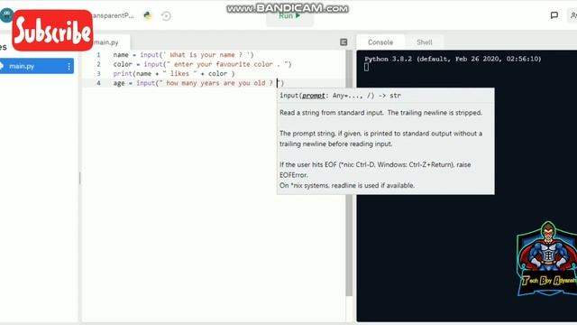 basic python tutorial with in 3 minutes with Tech Boy Adyansh in repl.it смотреть онлайн