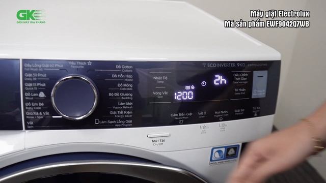 Giới Thiệu Máy Giặt Electrolux Inverter 9 Kg EWF9042Q7WB L Điện Máy Gia Khang