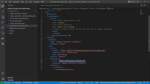 Argo CD | dynamic environments for pull requests using application set смотреть онлайн