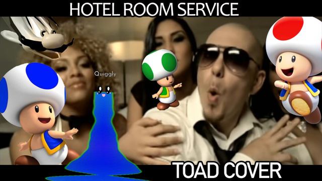 Toad Cover - Pitbull Hotel Room Service AI song cover (Dancing Audio Worm included!!) смотреть онлайн