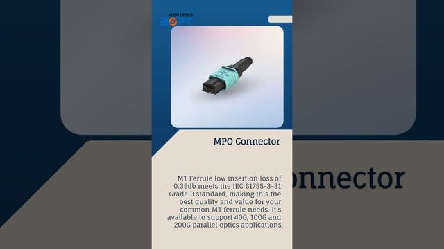 Micro LC / MPO / SC Pushable / LC Switchable Uniboot Connector / LC 8 Port Adapter by ACON OPTICS смотреть онлайн