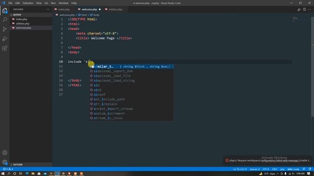 59 php bangla tutorial for beginners | php8 bangla tutroial | Include & recuired in php смотреть онлайн