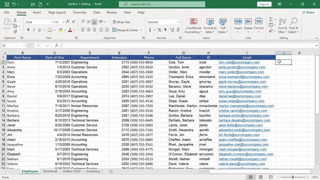 Mastering Excel 2021 – Intermediate : Course Sample смотреть онлайн