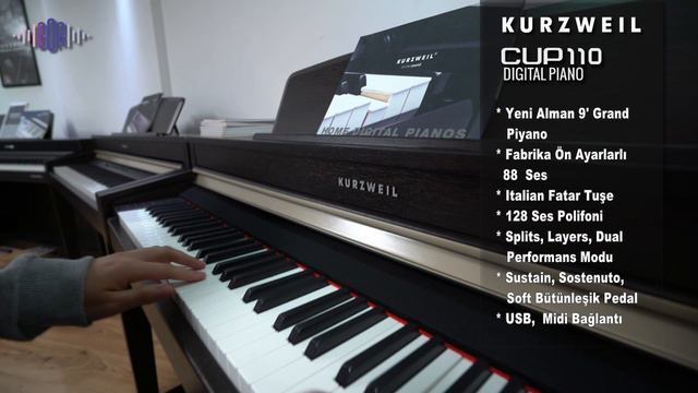 KURZWEIL CUP110 Dijital Piyano Tanıtımı смотреть онлайн