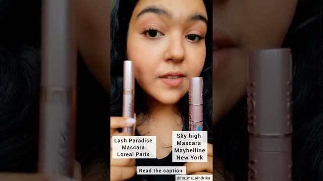 Lash Paradise vs Sky high mascara @maybellinenewyork #comparison #mascara #viral #shorts смотреть онлайн