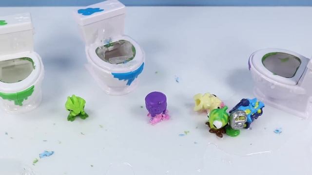 Flush Force Series 1 Blind Toilet Flushies & Collect-A-Bowl Toys Spin Master