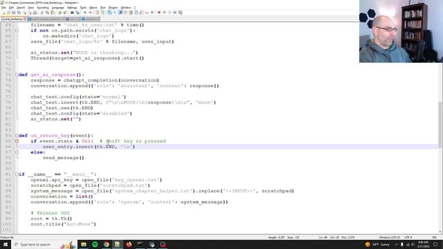 AutoMuse ChatGPT local Python GUI (TKINTER) - Now it can read my entire novel and do QA! смотреть онлайн