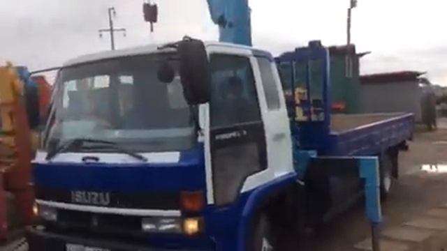 Крановая установка на базе ISUZU смотреть онлайн