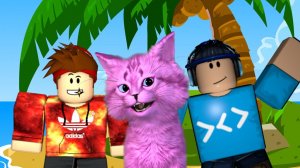 КАК С ДРУЗЬЯМИ ВЕСЕЛИМСЯ НА НЕОБИТАЕМОМ ОСТРОВЕ РОБЛОКС ✔ The Island roblox ? КОТЕНКА АБИ мультик