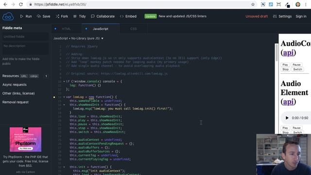 HTML5 Audio Delay - AUDIO vs AudioContext on Safari iOS #Javascript Day 005 смотреть онлайн