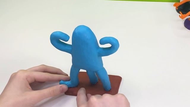 Секретный Желтый и Новый Голубой Монстр из пластилина ► Rainbow Friends Roblox | ИЗИ Лепка смотреть онлайн