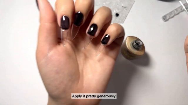 Smokey Nails Tutorial💨🖤 Self Nail Extension in 5 minutes смотреть онлайн