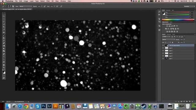 Как наложить снег на фото смотреть онлайн