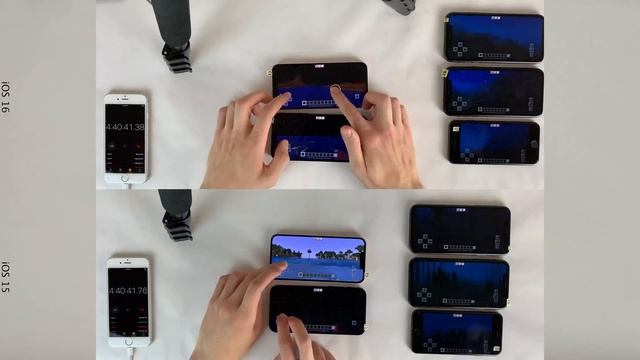 iOS 16 vs iOS 15 BATTERY Test on iPhone 13, 12, 11, XR, & 8 смотреть онлайн