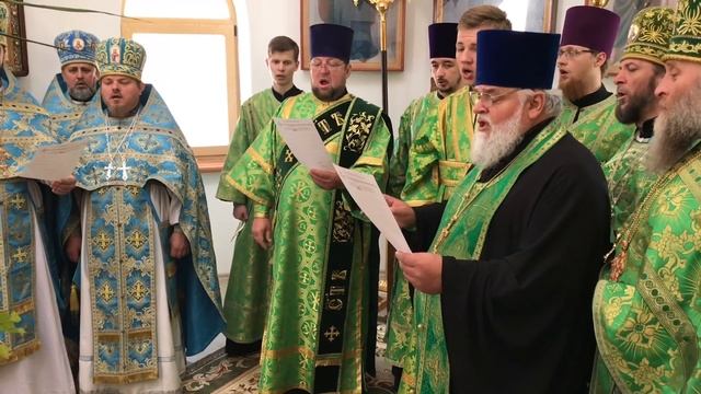 Литургия в Свято-Сергиевском монастыре села Сергеевка смотреть онлайн