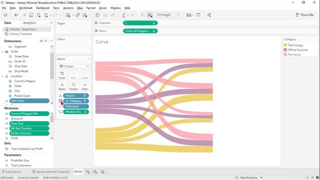 3-Stage Sankey Chart via Template Cascading - Mini Tableau Tutorial смотреть онлайн