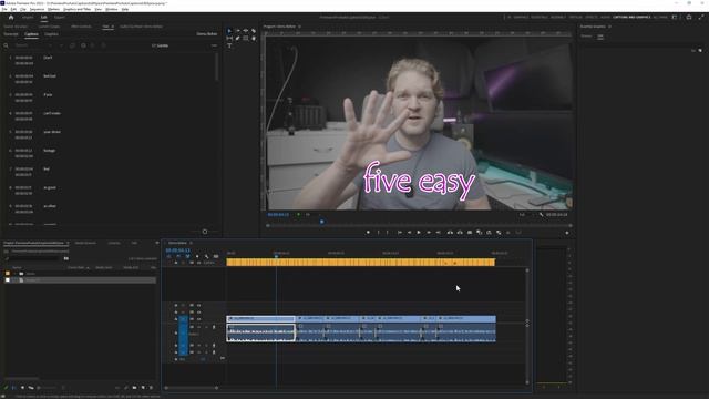Premiere Pro automatic captions tutorial смотреть онлайн