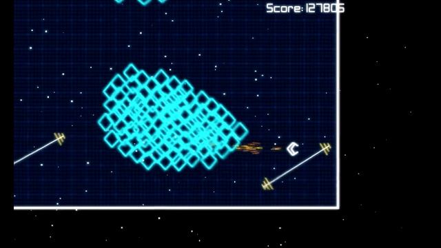 Geometry wars clone in flash (Starling + AGAL) смотреть онлайн