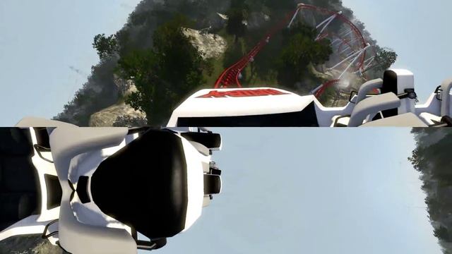 Hellboy Roller Coaster [360° VR] POV Simulator for Google Cardboard 3D Video split screen SBS смотреть онлайн