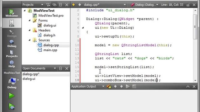 C++ Qt 47 - Intro to model view programming смотреть онлайн