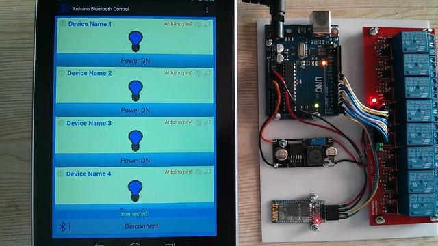 Android Arduino Firmata Bluetooth Control смотреть онлайн