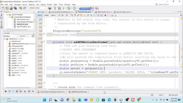 Insert and Search Data in Database - Java Netbeans смотреть онлайн
