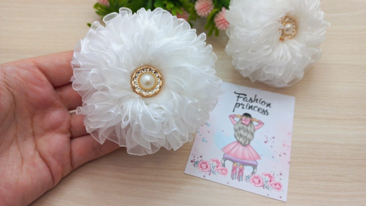 Пышные банты из органзы🎀 Самые простые школьные бантики🎀 Подробный мастер-класс🤗