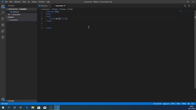 Using Visual Studio Code to make a website смотреть онлайн