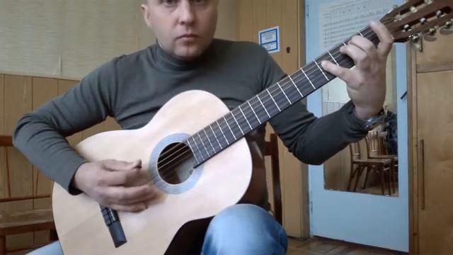 Уроки гитары.Мощнейший риф на акустике смотреть онлайн