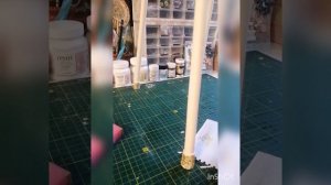 Декупаж табуретки. Получилось очень красиво!