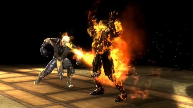 Scorpion Classic Fatality Mortal Kombat 9 смотреть онлайн