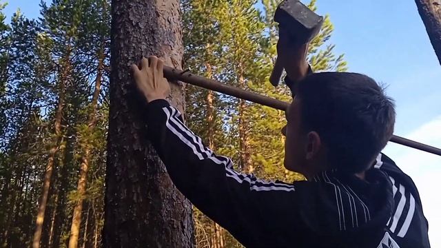 сделали новый турник|как сделать турник в лесу#турники#воркаут#лес смотреть онлайн