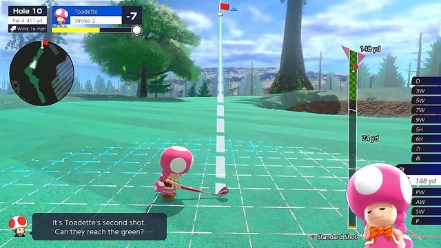 Mario Golf Super Rush Toadette Solo Wildweather Woods All 18 Holes смотреть онлайн