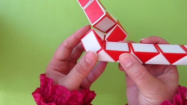 Rubik's snake Rabbit 24 piece. Snake puzzle shapes Hare. Magic Rubik snake tutorial смотреть онлайн