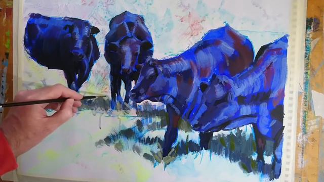 Black Cattle Painting Part 18 смотреть онлайн